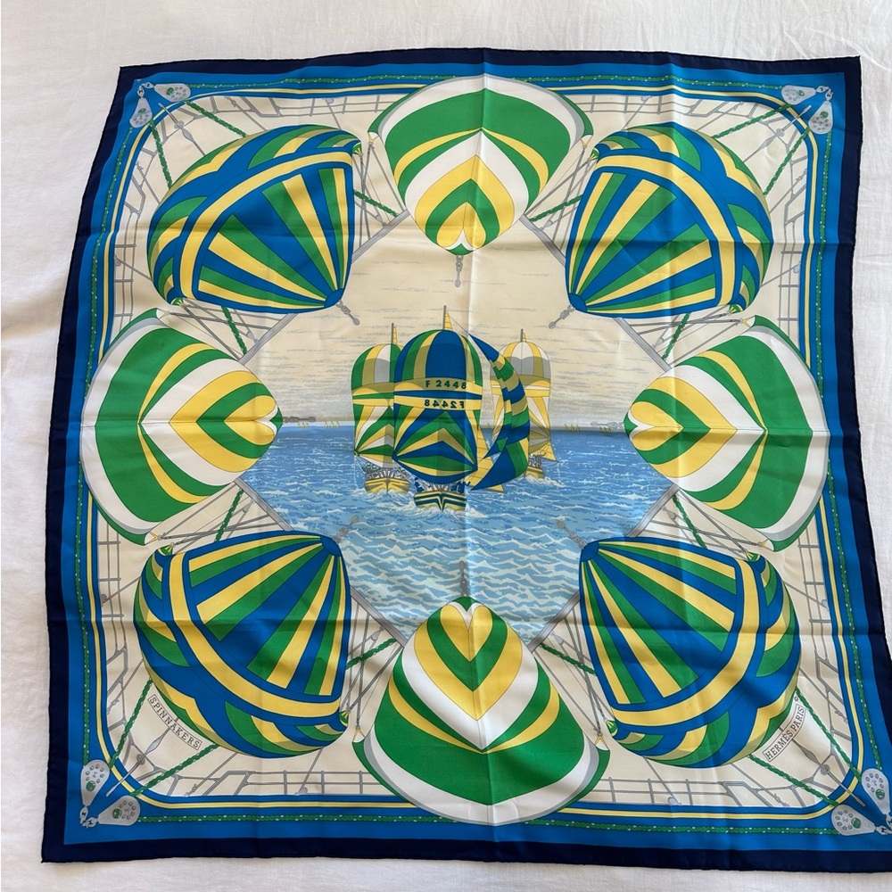 Vintage Hermes Scarf Spinnaker Print